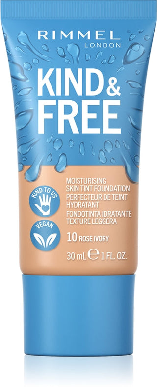 Rimmel Fond de ten hidratant Kind & Free Skin 30ml 10 Rose Ivory
