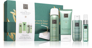 RITUALS The Ritual Of Jing Damen Geschenkset Duschschaum 50 ml + Zarte Körpercreme 70 ml + Zartes Duschöl 75 ml + Körperkissenspray 20 ml