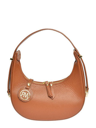 Roberta m borsa in pelle da donna Banana Bag RM1918 Cognac