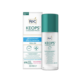 Roc Keops Deodorante Pelle Sensibile Roll On 0% Alluminio 30ml — Deodorante