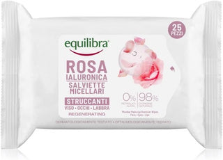Equilibra Rosa Ialuronica Salviette Micellari Struccanti