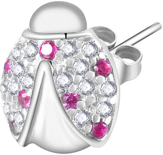 Rosato Orecchini Singoli In Argento Ladybug Storie Rzo016R