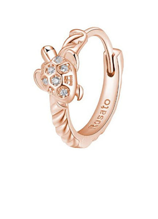 Rosato Orecchini Singoli In Bronzo Turtle Storie Rzo055