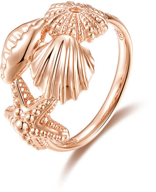 Rosato Anello In Bronzo Seafood Storie Rza008 - Circuito: 56 Mm