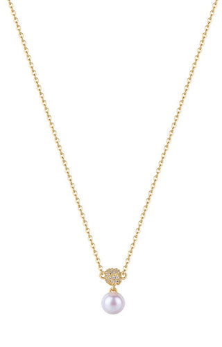Rosato Elegante Collana Placcata Oro Azzurra Rzaz005