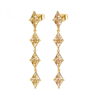 Rosato Luxury Orecchini with champagne zircons Vittoria RZVT26