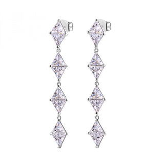 Rosato Luxury silver Orecchini con zircons Vittoria RZVT25