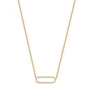 Rosato Charming gold-plated Collana with Bianca ornament RZBI62
