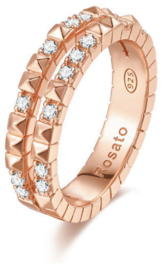 Rosato Original bronze Anello with cubic cubes RZA014 - Circuit: 54 mm