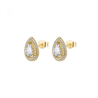 Rosato Dazzling gold-plated Orecchini with cubic zirconias Kapka Anna RZAN22
