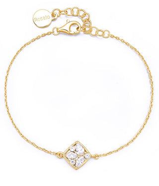 Rosato Gold-plated da donna Bracciale con cubic zirconia Gemma RZGE20