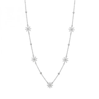 Rosato Charming da donna Collana con flowers Gaia RZGA64
