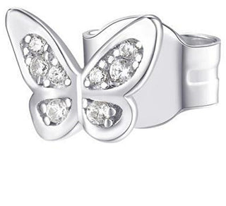 Rosato Orecchini Singoli In Argento Con Zirconi Butterfly Storie Rzo052R