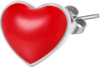 Rosato Orecchini Singoli In Argento Heart Storie Rzo019R
