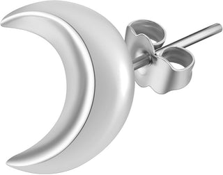 Rosato Orecchino Singolo In Argento Crescent Moon Storie Rzo017R