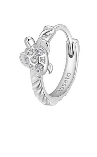Rosato Silver single Orecchini Turtle Storie RZO055R