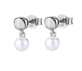 Rosato Silver Orecchini con real pearl Azzurra RZAZ027