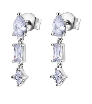 Rosato Silver Dangle Orecchini con Cubic Zirconia Gemma RZGE28