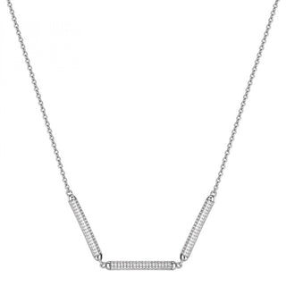 Rosato Silver Collana con zircons Bianca RZBI10