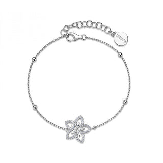 Rosato Silver Bracciale Flower con cubic zirconia Gaia RZGA88