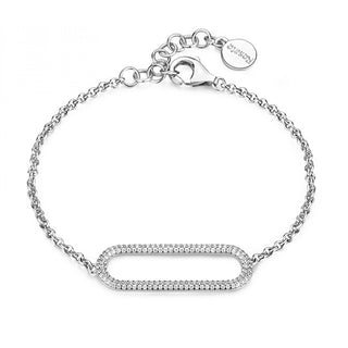 Rosato Silver Bracciale con zircons Bianca RZBI15