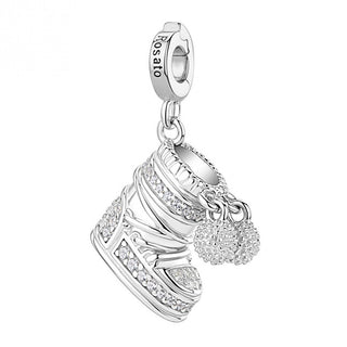 Rosato Ciondolo Moon Boot In Argento Con Zirconi Trasparenti Storie Rz259R