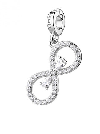 Rosato Silver Infinity Ciondolo con Cubic Zirconia Storie RZ263R