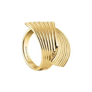Rosefield Anello Placcato Oro Di Design Per Donna Jrsk - Circuito: 50 Mm