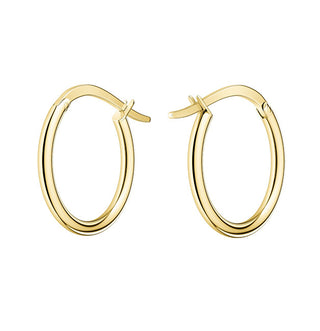 Rosefield Elegantes pendientes de aro de acero Essentials Jelhg-J583 