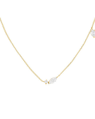Rosefield Elegant steel Collana with crystals JNMSG-J1306