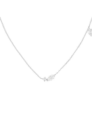 Rosefield Elegant steel Collana with crystals JNMSS-J1327
