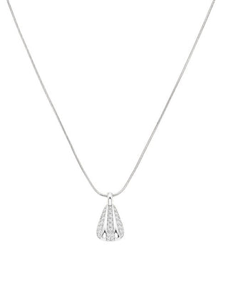 Rosefield Elegante Collana In Acciaio Con Cristalli Pavé Jnpss-J1232