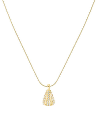 Rosefield Elegante Collana Placcata Oro Con Cristalli Pavé Jnpsg-J1231