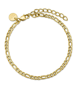 Rosefield Elegante Bracciale Figaro Essentials Placcato Oro Jbfcg-J532