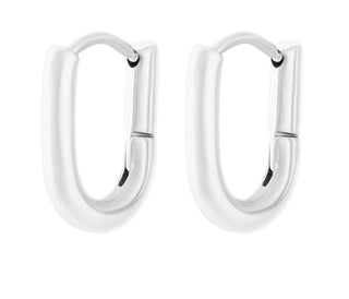Rosefield Orecchini Ovali Di Lusso In Acciaio Essentials Jthcs-J423/Jeols-J568/Jeoss-J570 - Dimensioni: 1,4 X 1 Cm