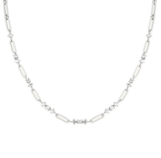 Rosefield Collana Di Lusso In Acciaio Con Cristalli Graduata Jngcs-J1019
