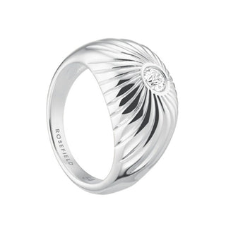Rosefield Anello Di Lusso In Acciaio Con Cristalli Solitaire Jrbt - Circuito: 52 Mm