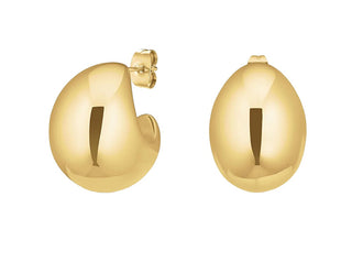 Rosefield Boucles d’oreilles massives plaquées or Jecmg-J976 
