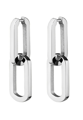 Rosefield Orecchini Minimalisti 2 In 1 In Acciaio Essentials Jedhs-J586