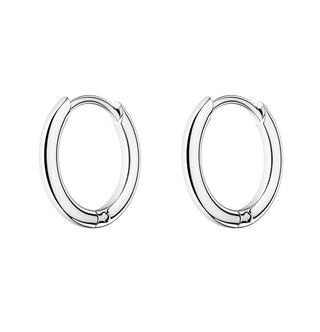 Rosefield Orecchini A Cerchio Minimalisti In Acciaio Essentials Jeshs-J582