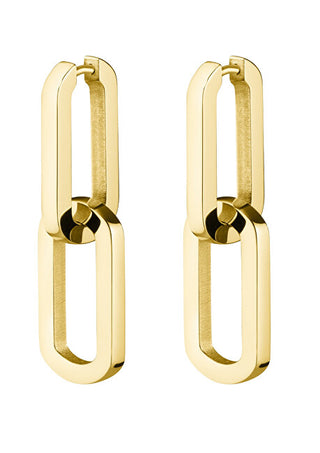 Rosefield Orecchini Minimalisti Placcati Oro 2 In 1 Essentials Jedhg-J585