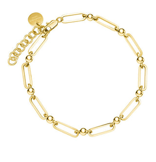 Rosefield Bracciale Moderno In Acciaio Placcato Oro Essentials Jbmcg-J589