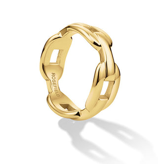 Rosefield Anello Placcato Oro Jrlr Fashion - Circuito: 54 Mm