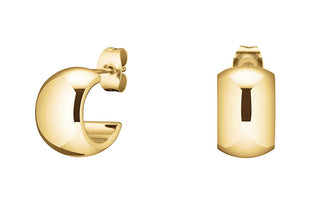 Rosefield Boucles d'oreilles en acier plaqué or sans Tempo Jeswg-J930 