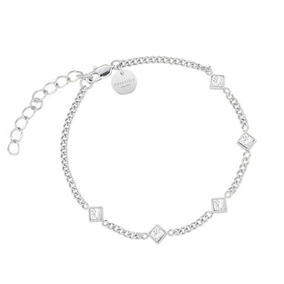 Rosefield Delicato Bracciale Con Cristalli Trasparenti Jbcps-J1173
