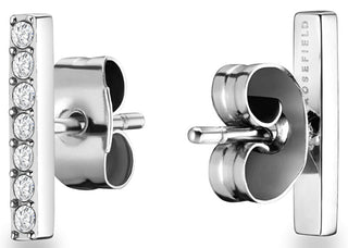 Rosefield Orecchini In Acciaio Con Swarovski Toccombo Jtsbs-J420