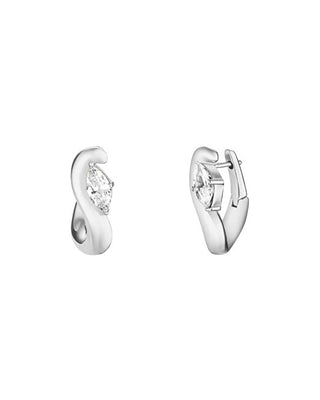 Rosefield Steel Orecchini with crystals Wave JEMWS-J1323