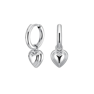 Rosefield Orecchini In Acciaio Con Cuori 2In1 Jehps-J986