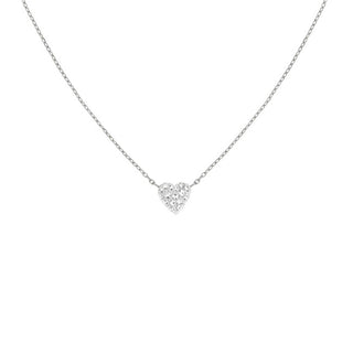 Rosefield Steel Collana Heart with zircons Pavé JNPHS-J1320