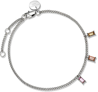 Rosefield Bracciale In Acciaio Con Cristalli Colorati Toccombo Jtbbs-J432